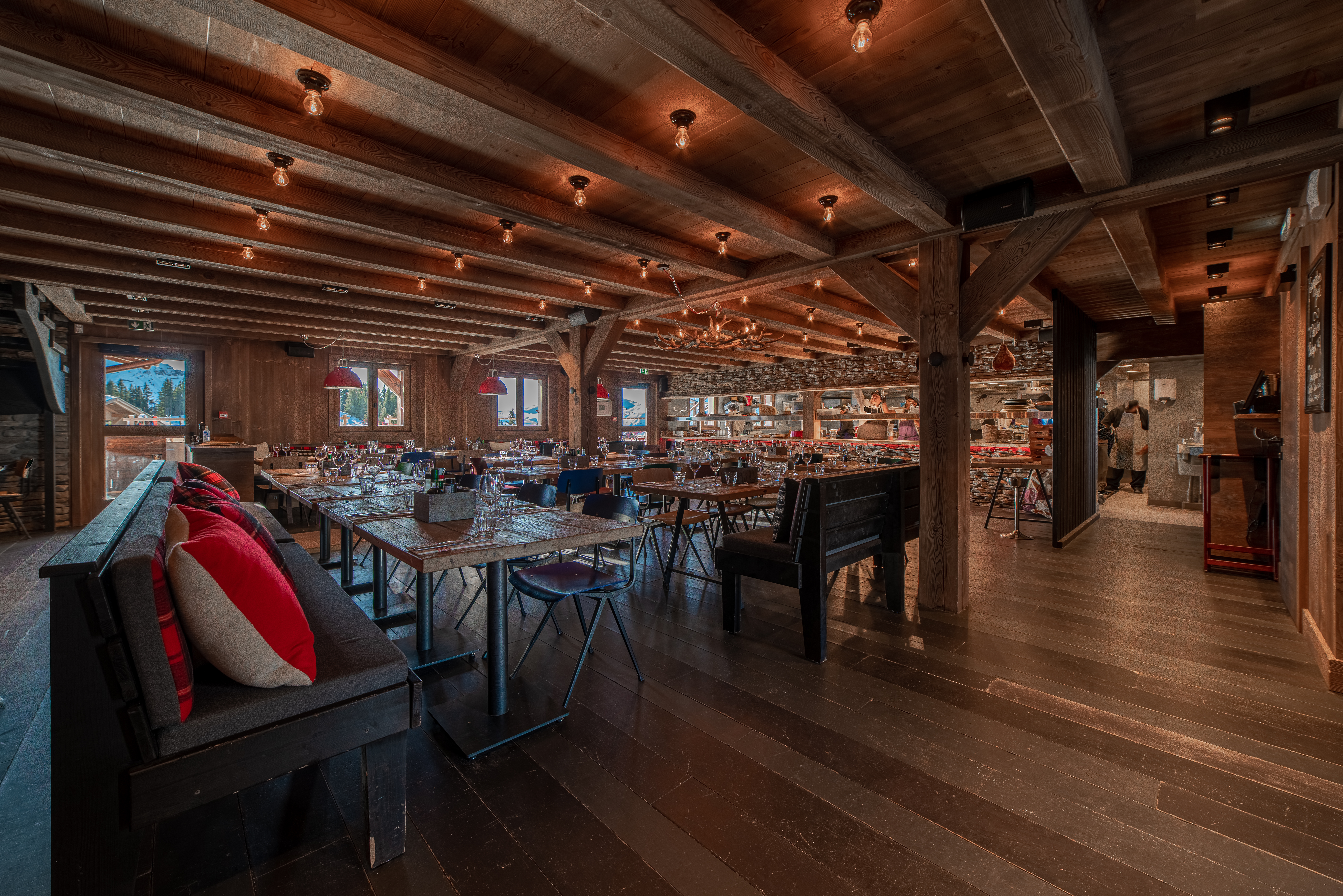 Salle de restauration Alpette Megève
